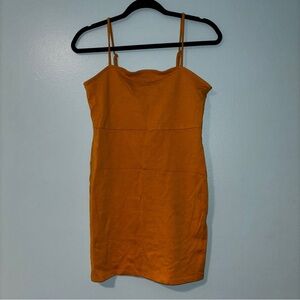 Forever 21 Women’s Mini Short Yellow Bodycon Dress Size Large